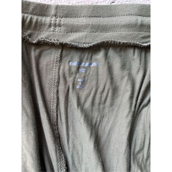 NWOT Cozy Earth Bamboo Stretch-Knit Short Sleeve & Pant Pajama Set $140 2XL F15 - Picture 7 of 9